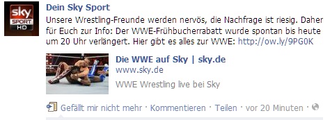 Quelle: Dein Sky Sport auf Facebook